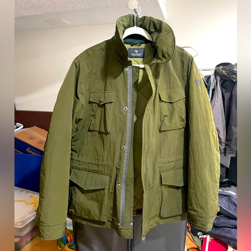 Scotch and Soda Green Cargo Jacket (XL)